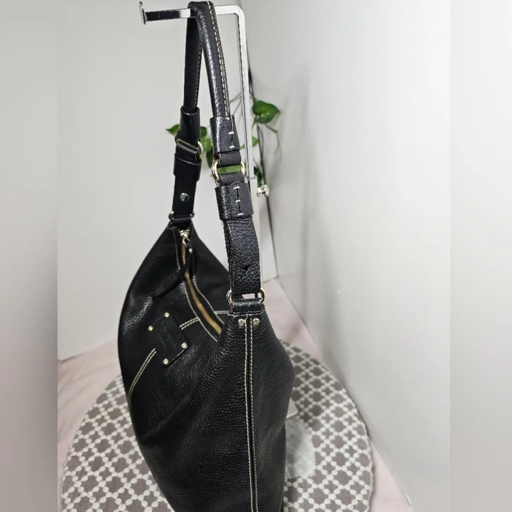 Kate Spade Pebbled Leather Black Shoulder Bag